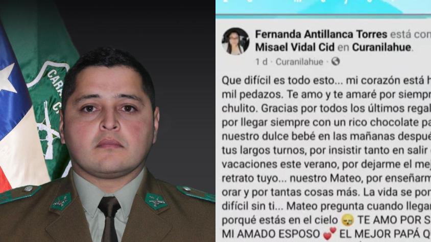 La Emotiva Despedida De Viuda De Carabinero Asesinado En Cañete